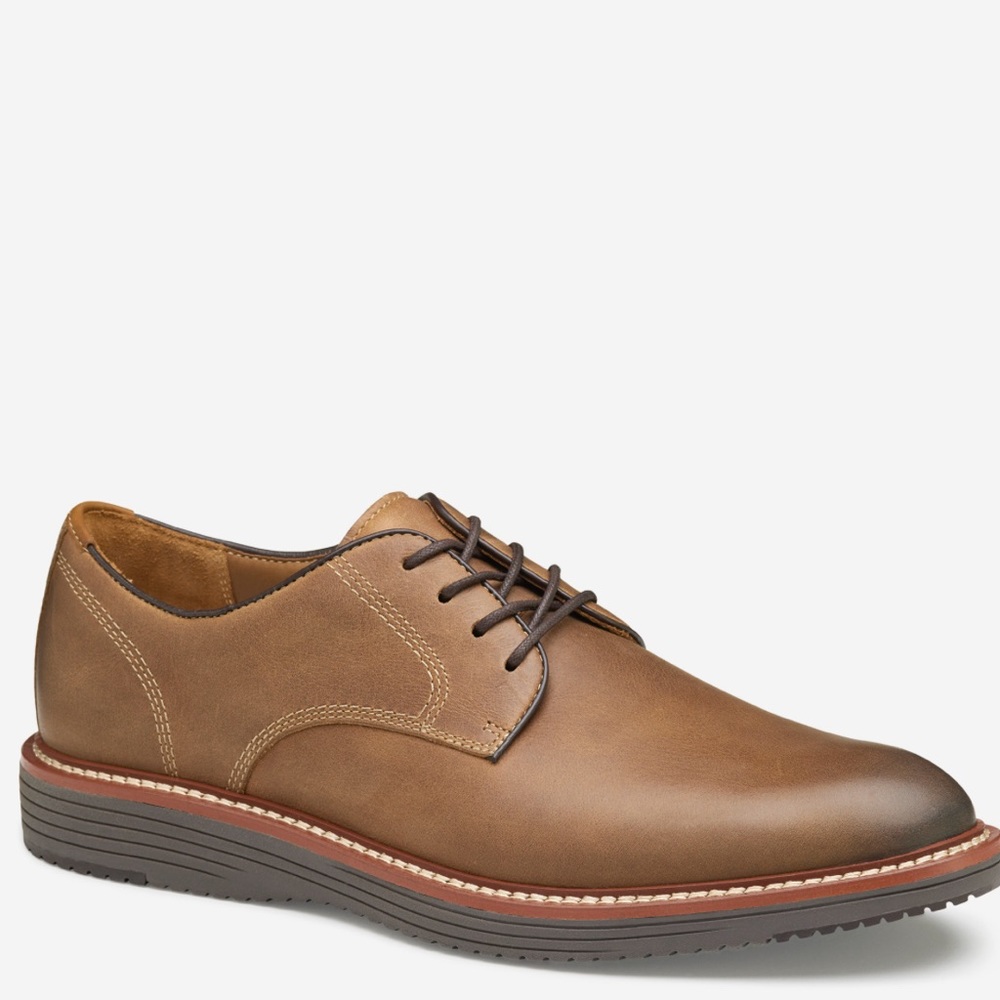 Johnston & Murphy Uptown Plain Toe Leather Dress Shoe - Size 13